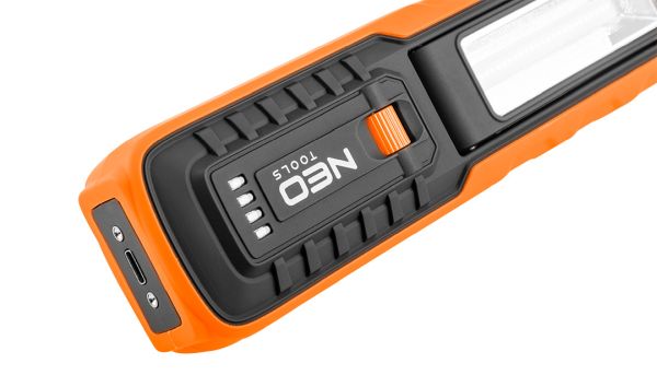 NEO Tools Aku-töökojalamp 500 lm COB, alus ja laadija