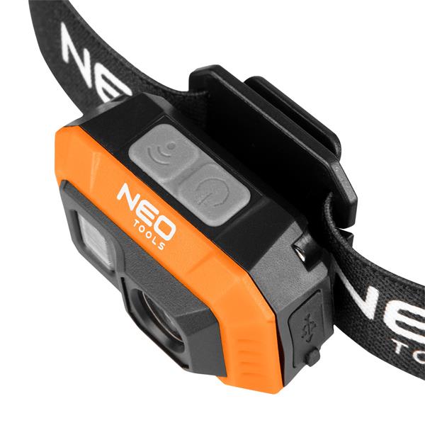 NEO Tools Aku-pealamp 500 lm, USB, COB LED