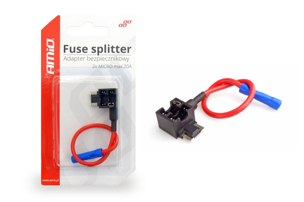 AMiO Kaitsmeadapter MICRO, madal profiil, 20 A