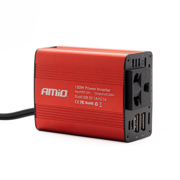 AMiO Pingemuundur 12/230 V, 150/300 W, 2 x USB, PI01
