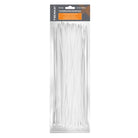 Tecmaxx Kaablisidemed 370 x 4,8 mm, valge, 100 tk