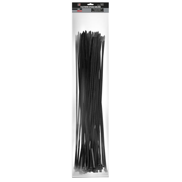Moje Auto Kaablisidemed 7,6 x 450 mm, must, 50 tk