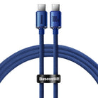 Baseus Laadimiskaabel USB-C - USB-C, 100 W, 1,2 m, sinine