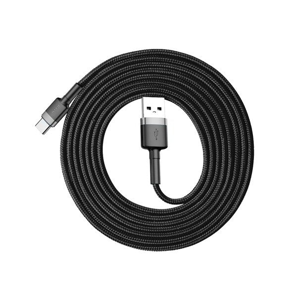 Baseus Laadimiskaabel USB - USB-C, 2 A, 2 m, hall-must