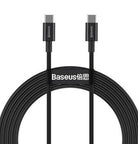 Baseus Laadimiskaabel USB-C - USB-C, 100 W, 2 m, must