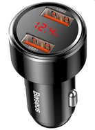Baseus Autolaadija Magic 2x USB QC 3.0, 45 W, must