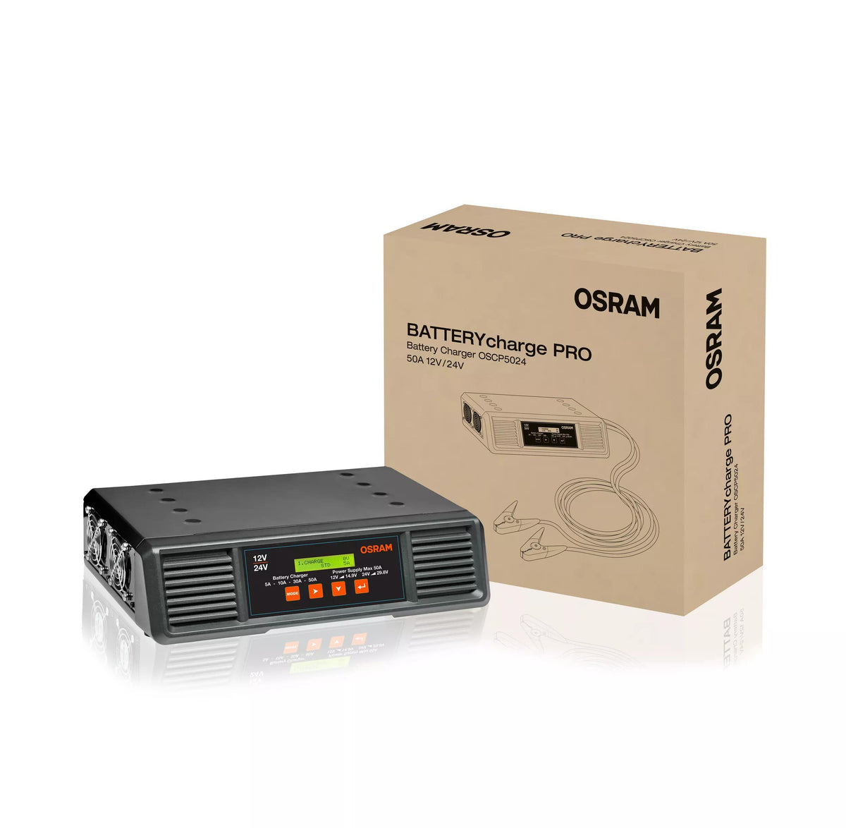 OSRAM BATTERYcharge PRO 50A akulaadija
