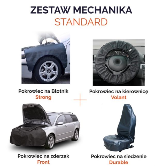 CarPassion Mehaaniku kaitsekatete komplekt Standard, 4 tk