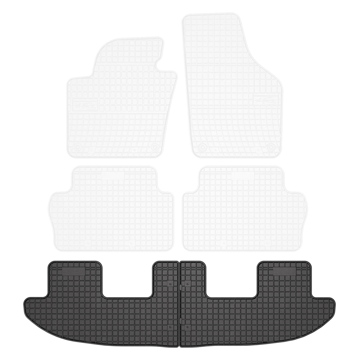 Frogum El Toro Volkswagen Sharan II 2010-2022 mahtuniversaal põrandamatid (3. rida)