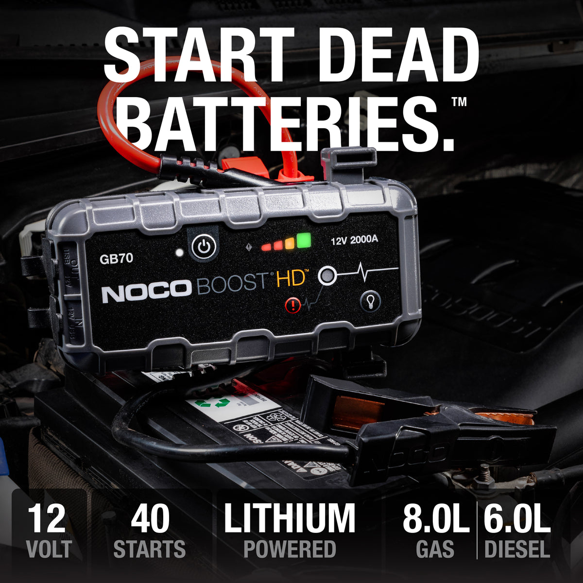 NOCO Boost HD GB70 käivitusabi 2000 A 12 V