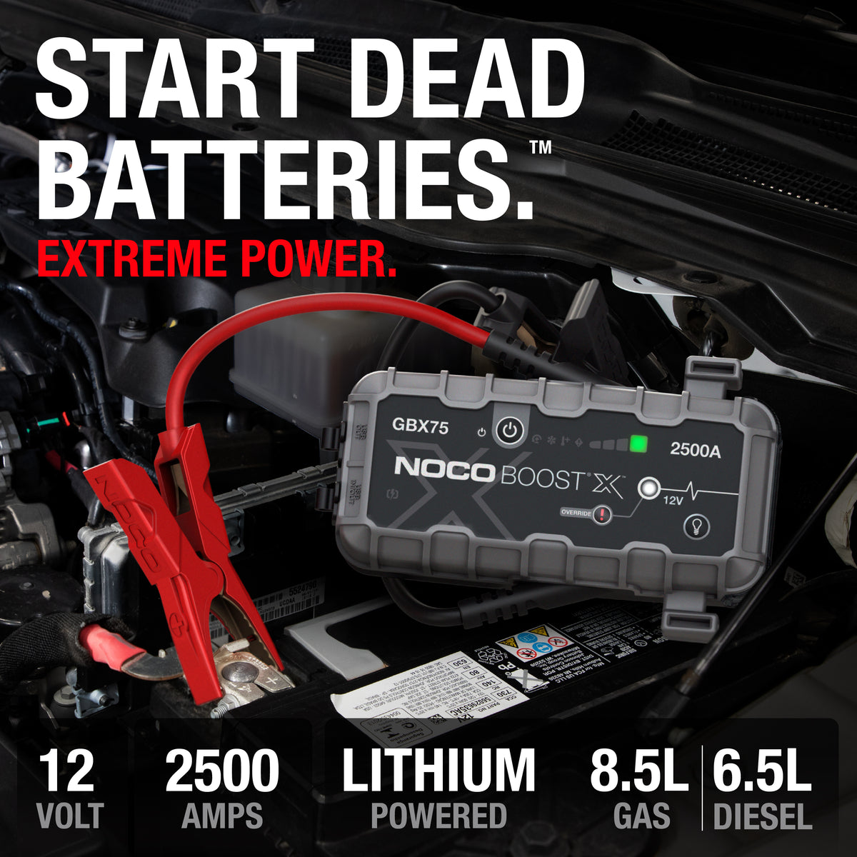 NOCO Boost X GBX75 käivitusabi 2500 A