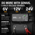 NOCO GENIUS PRO50 professionaalne akulaadija 6 V 12 V 24 V 50 A