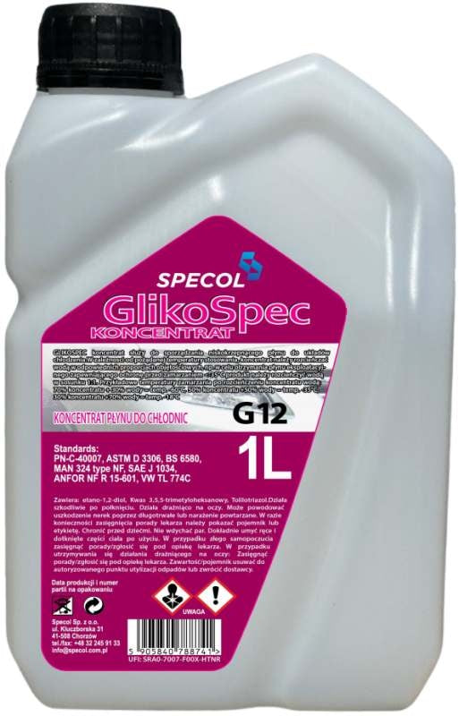 Specol Glikospec G11 jahutusvedeliku kontsentraat, sinine