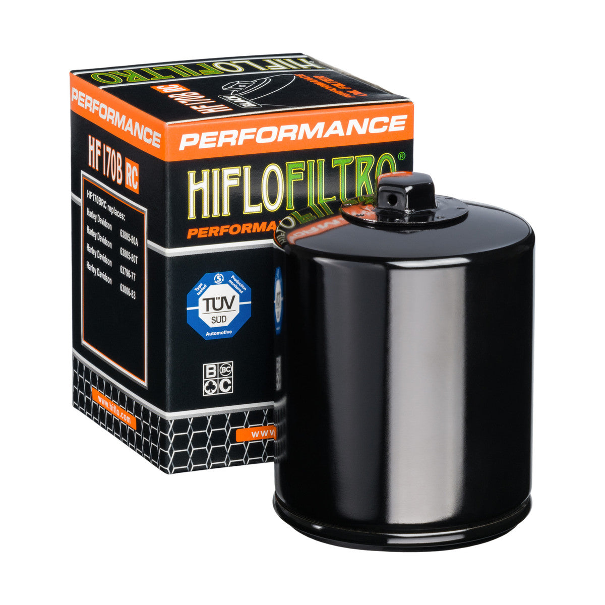 Hiflofiltro Õlifilter HF170BRC, võidusõidu, must