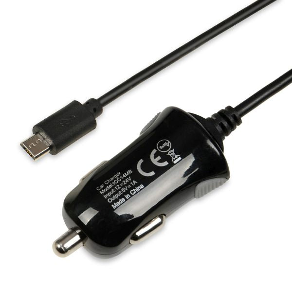 iBOX Autolaadija C-14 sisseehitatud Micro USB kaabliga, 1 A