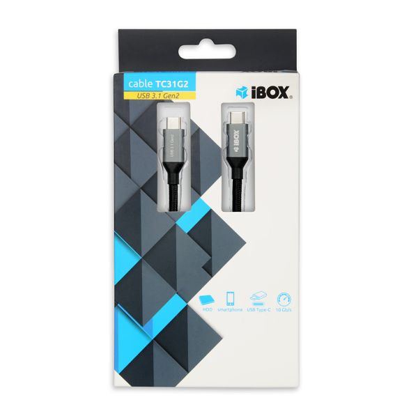iBOX Laadimiskaabel USB-C - USB-C 3.1 Gen.2, 1 m
