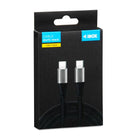iBOX Laadimiskaabel USB-C - USB-C, 60 W, 2 m, must