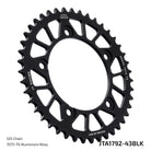 JT Sprockets Tagumine hammasratas JTA1792.43BLK, 43z, samm 525, RaceLite alumiinium, must