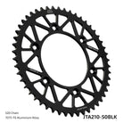 JT Sprockets Tagumine hammasratas JTA210.50BLK, 50z, samm 520, RaceLite alumiinium, must