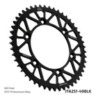JT Sprockets Tagumine hammasratas JTA251.49BLK, 49z, samm 520, RaceLite alumiinium, must