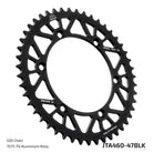 JT Sprockets Tagumine hammasratas JTA460.47BLK, 47z, samm 520, RaceLite alumiinium, must