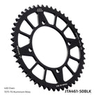 JT Sprockets Tagumine hammasratas JTA461.50BLK, 50z, samm 420, RaceLite alumiinium, must