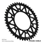 JT Sprockets Tagumine hammasratas JTA486.45BLK, 45z, samm 520, RaceLite alumiinium, must