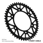 JT Sprockets Tagumine hammasratas JTA897.49BLK, 49z, samm 520, RaceLite alumiinium, must