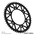 JT Sprockets Tagumine hammasratas JTA897.50BLK, 50z, samm 520, RaceLite alumiinium, must