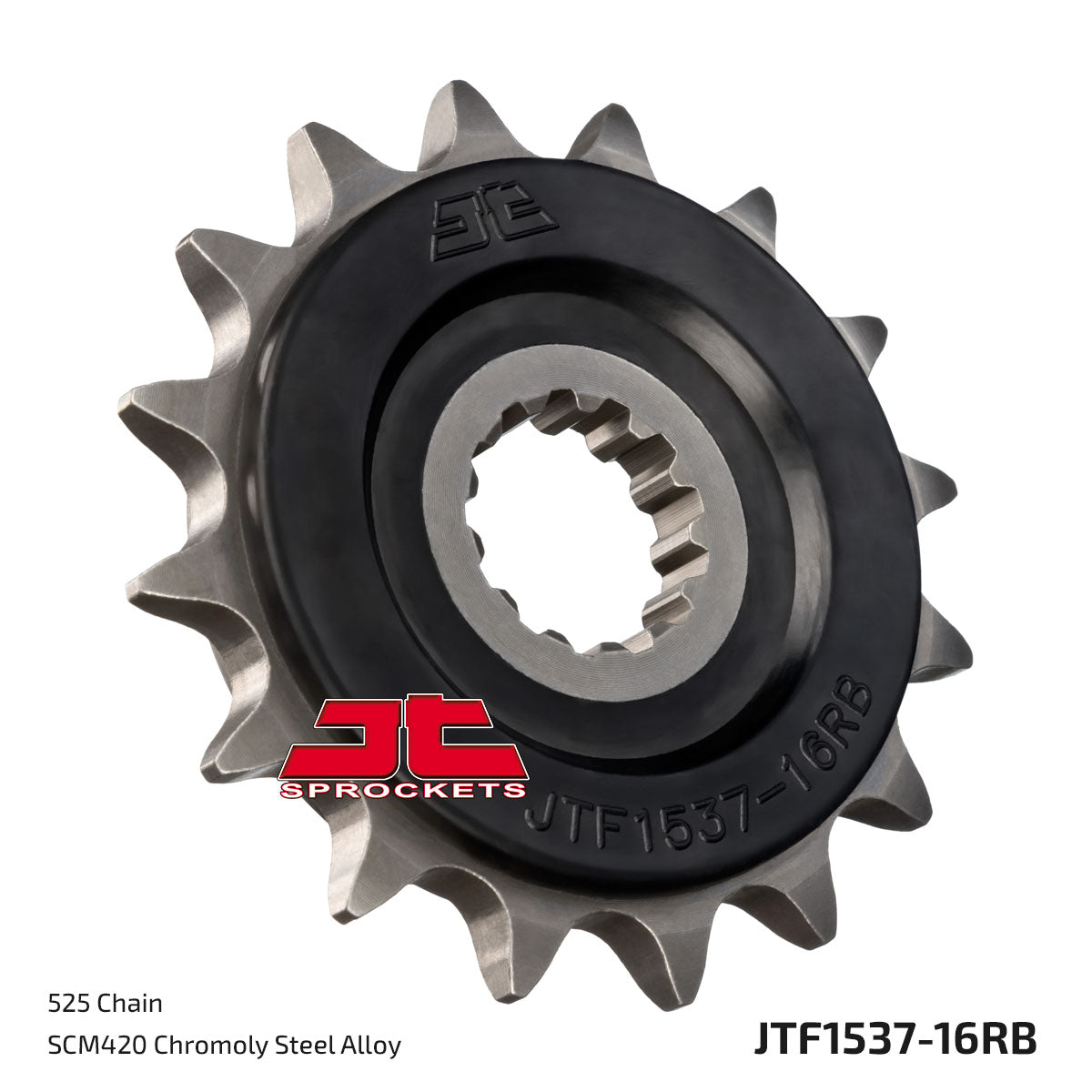 JT Sprockets Eesmine hammasratas JTF1537.16RB, 16z, samm 525, kummisummutiga