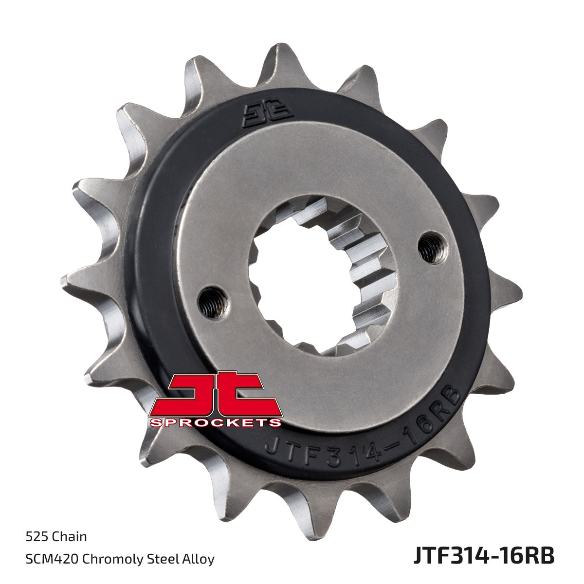 JT Sprockets Eesmine hammasratas JTF314.16RB, 16z, samm 525, kummisummutiga