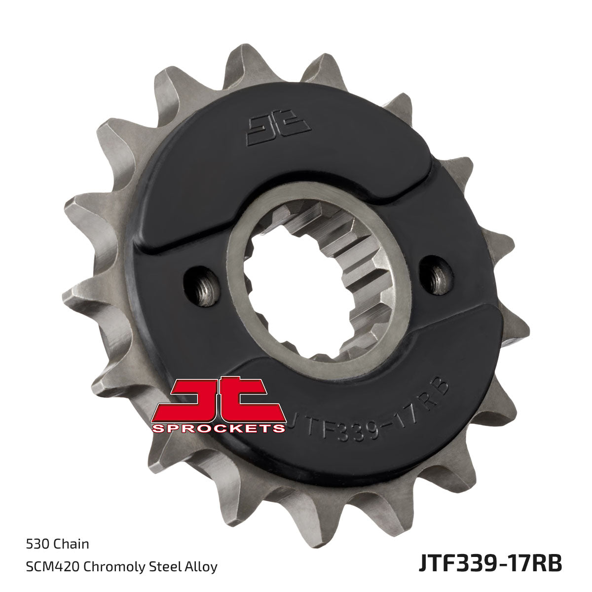 JT Sprockets Eesmine hammasratas JTF339.17RB, 17z, samm 530, kummisummutiga
