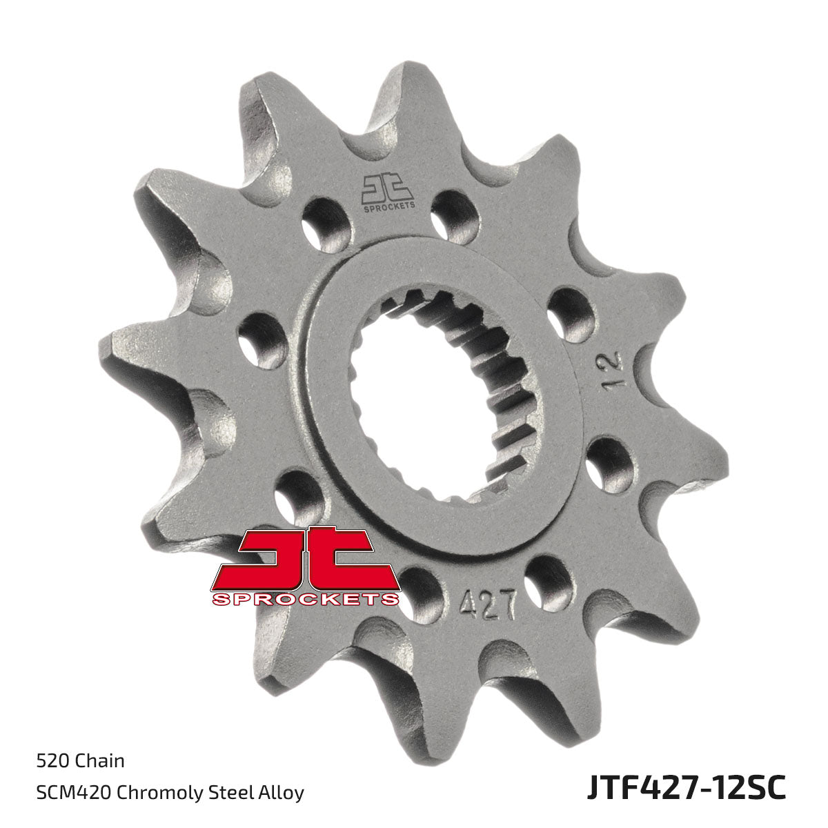 JT Sprockets Eesmine hammasratas JTF427.12SC, 12z, samm 520, isepuhastuv