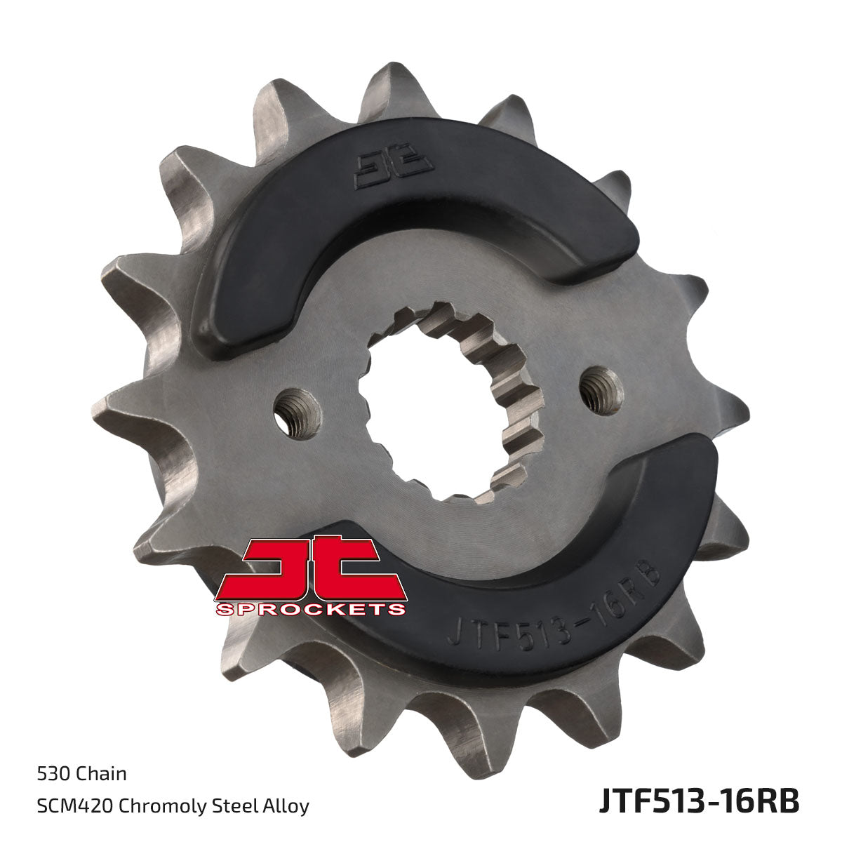 JT Sprockets Eesmine hammasratas JTF513.16RB, 16z, samm 530, kummisummutiga