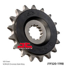 JT Sprockets Eesmine hammasratas JTF520.17RB, 17z, samm 525, kummisummutiga