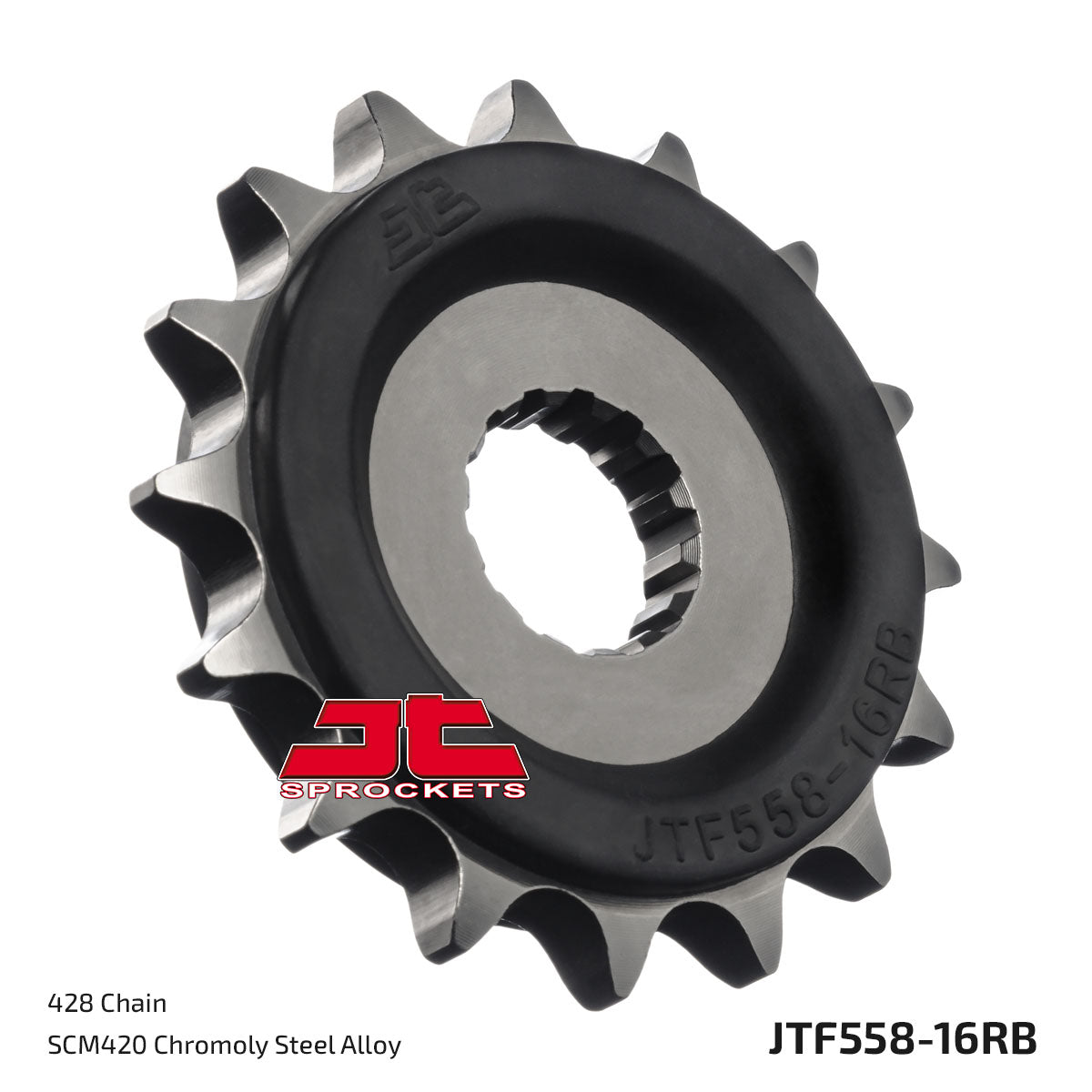 JT Sprockets Eesmine hammasratas JTF558.16RB, 16z, samm 428, kummisummutiga