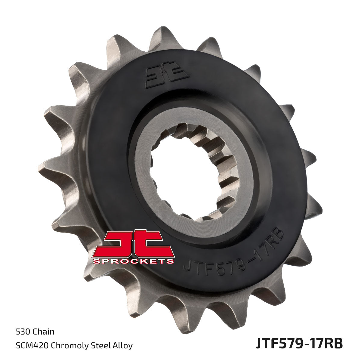 JT Sprockets Eesmine hammasratas JTF579.17RB, 17z, samm 530, kummisummutiga