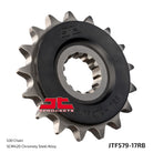 JT Sprockets Eesmine hammasratas JTF579.17RB, 17z, samm 530, kummisummutiga