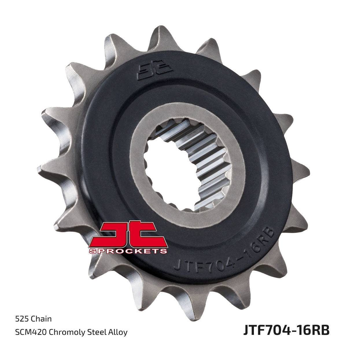 JT Sprockets Eesmine hammasratas JTF704.16RB, 16z, samm 525, kummisummutiga