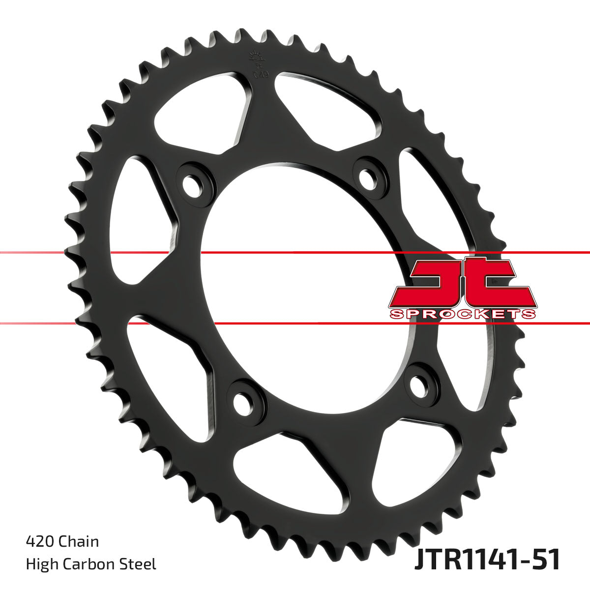 JT Sprockets Tagumine hammasratas JTR1141.51, 51z, samm 420