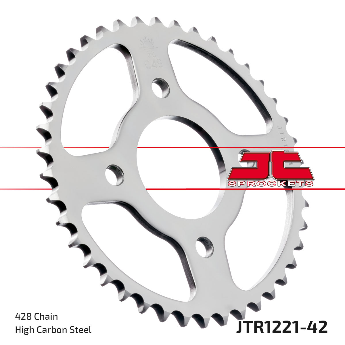 JT Sprockets Tagumine hammasratas JTR1221.42, 42z, samm 428