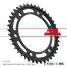 JT Sprockets Tagumine hammasratas JTR1307.41ZBK, 41z, samm 525, must tsinkkate