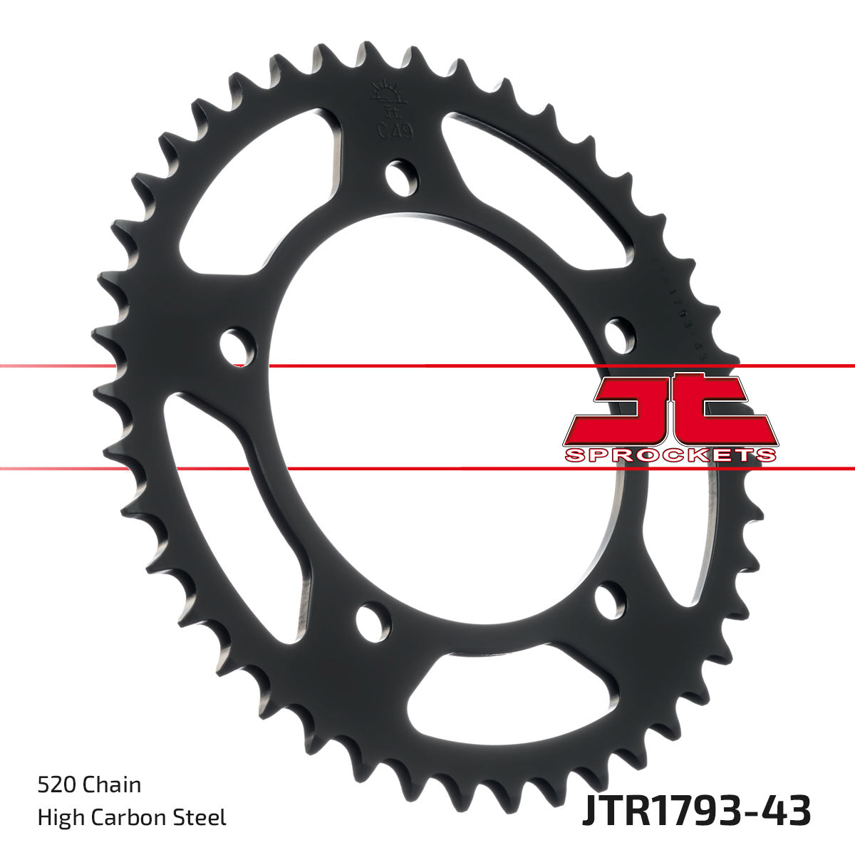 JT Sprockets Tagumine hammasratas JTR1793.43, 43z, samm 520