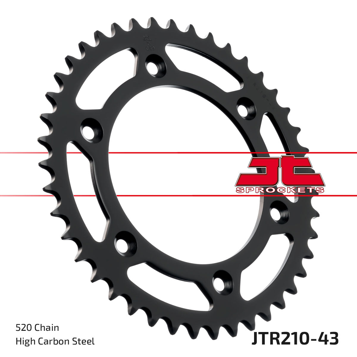 JT Sprockets Tagumine hammasratas JTR210.43, 43z, samm 520