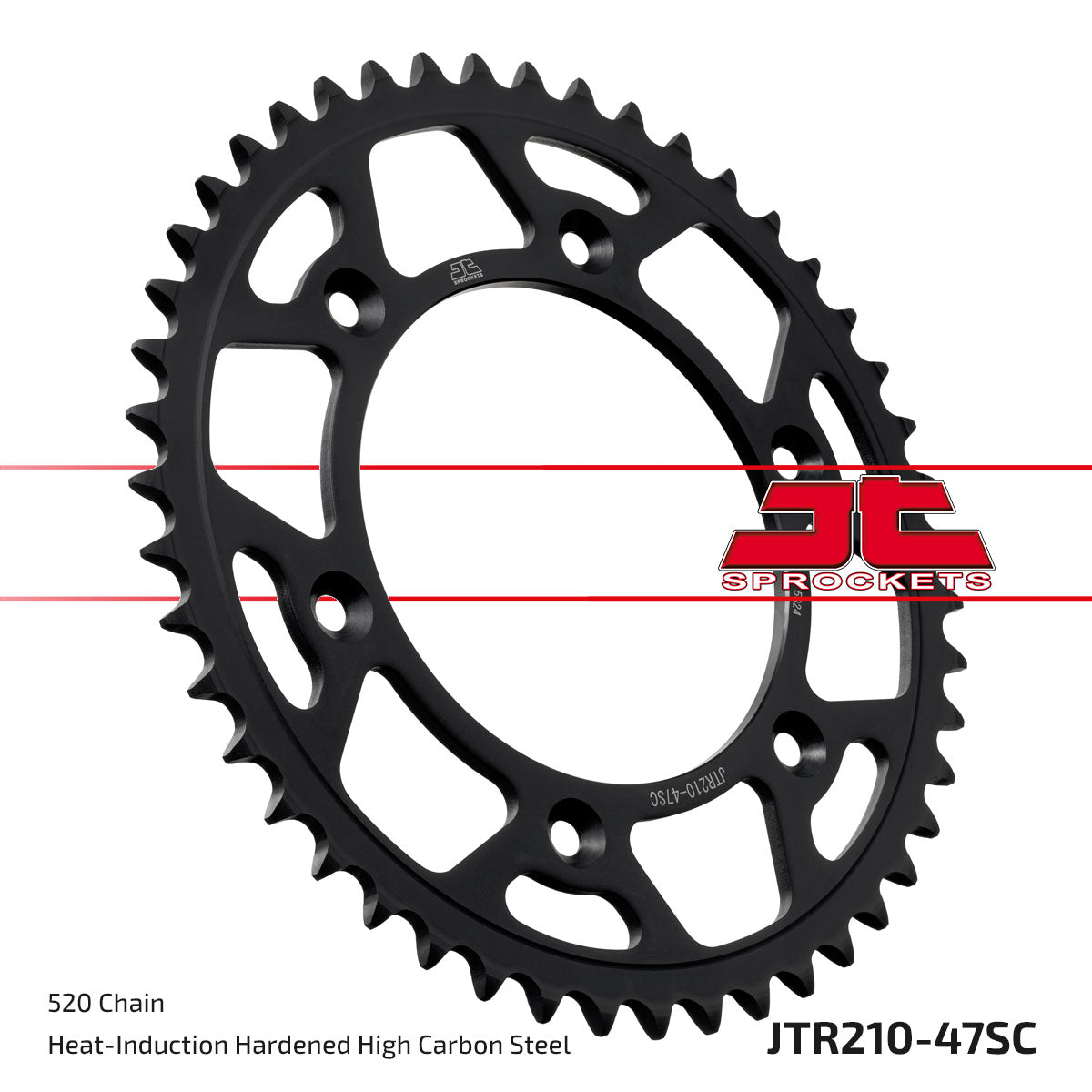 JT Sprockets Tagumine hammasratas JTR210.47SC, 47z, samm 520, isepuhastuv