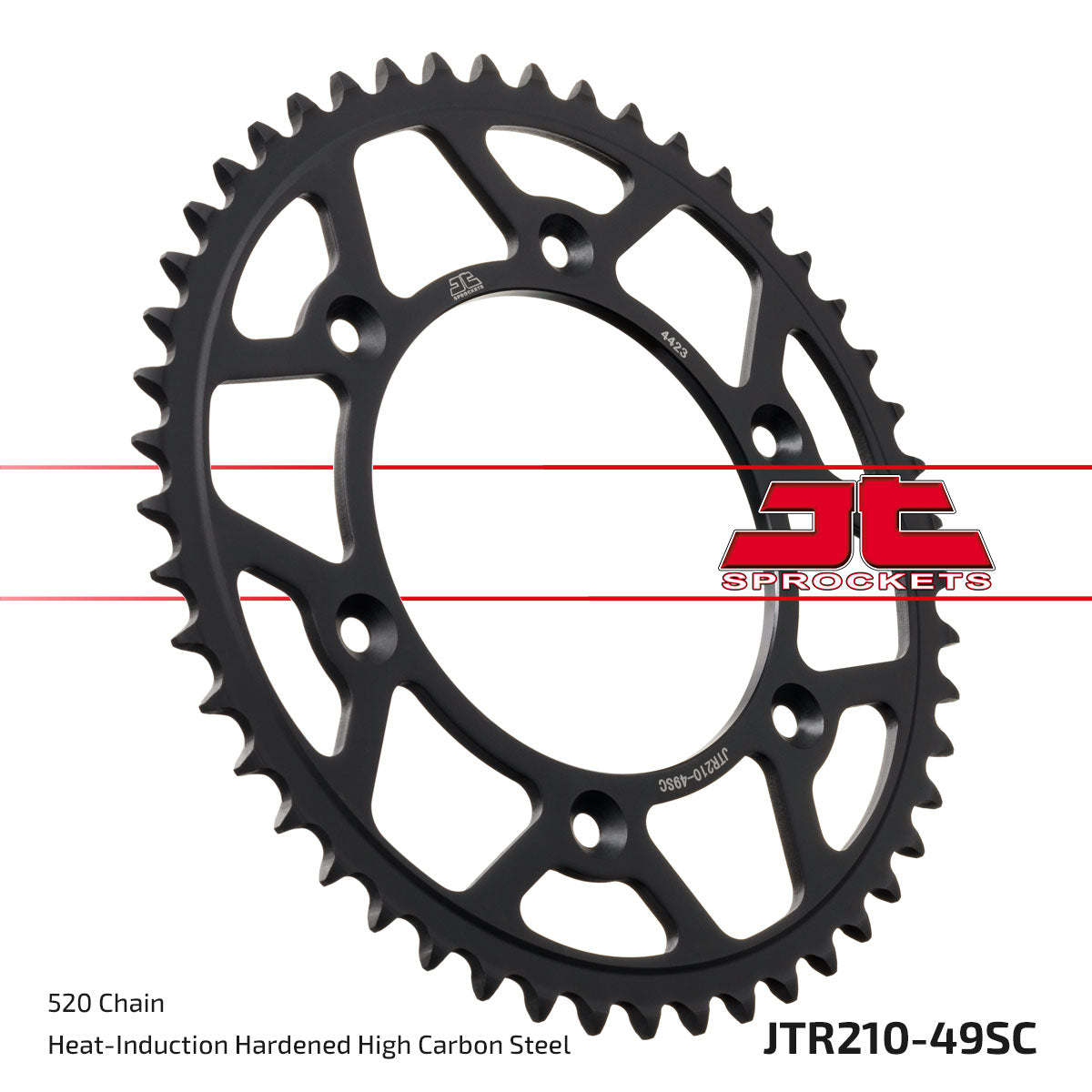 JT Sprockets Tagumine hammasratas JTR210.49SC, 49z, samm 520, isepuhastuv