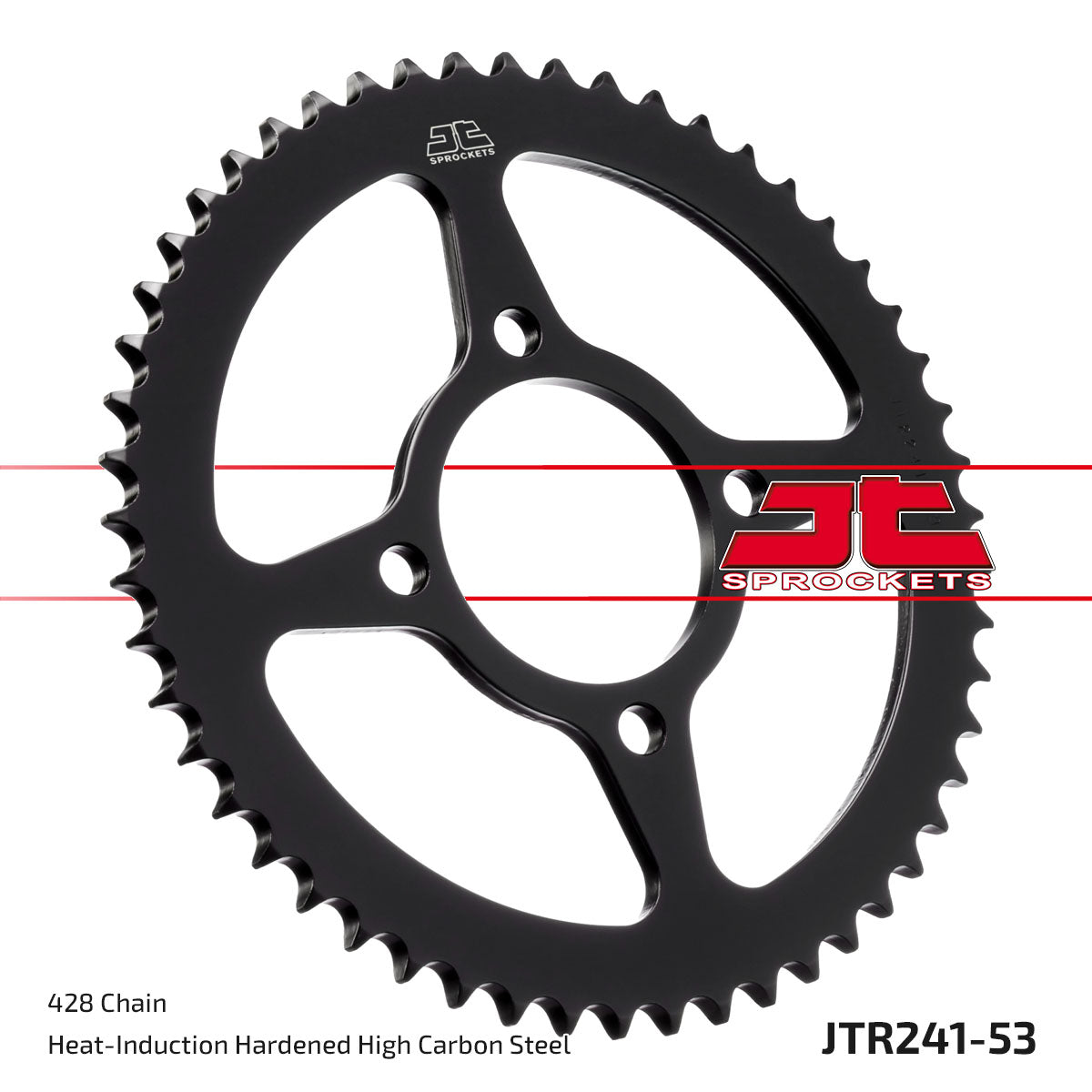 JT Sprockets Tagumine hammasratas JTR241.53, 53z, samm 428