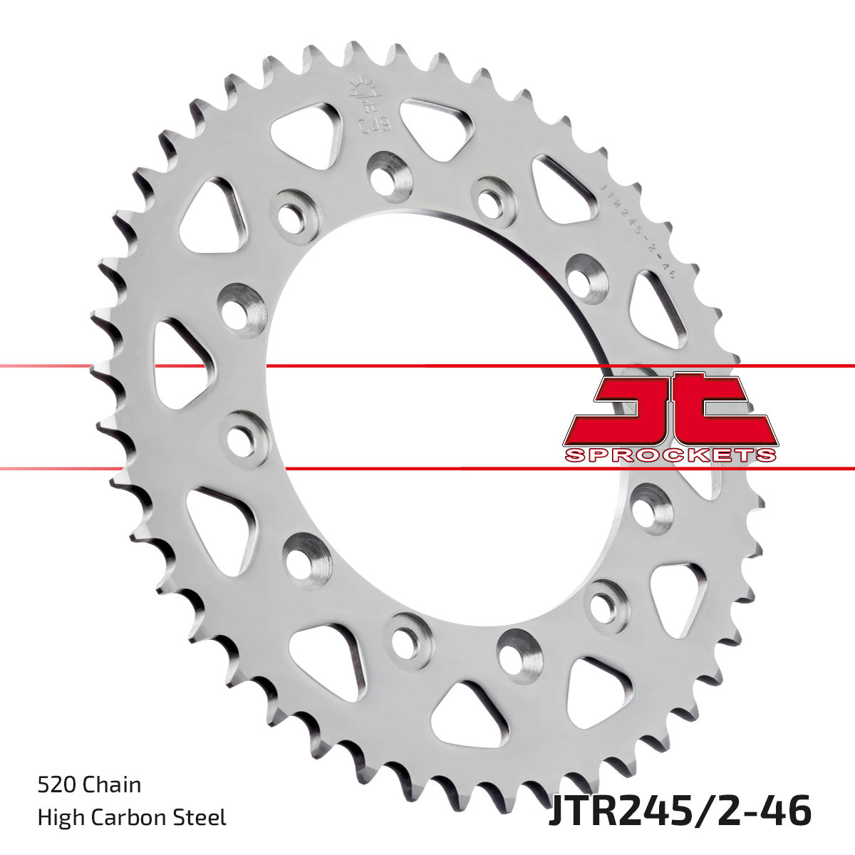 JT Sprockets Tagumine hammasratas JTR245/2.46, 46z, samm 520