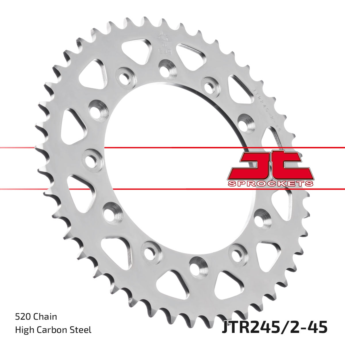 JT Sprockets Tagumine hammasratas JTR245/2.45, 45z, samm 520