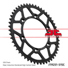 JT Sprockets Tagumine hammasratas JTR251.51SC, 51z, samm 520, isepuhastuv